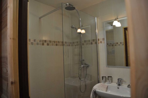 Salle de bain - appartement la puce à Châtel
